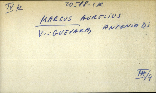 Marcus, Aurelius - UPUTNICA
