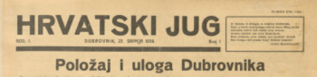 Hrvatski jug (1938.-1939.)