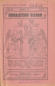 Euharistijski glasnik/1-1931