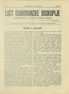 List Dubrovačke biskupije 1919/3-4