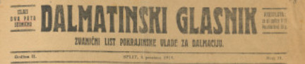 Dalmatinski glasnik (1918.-1923.)