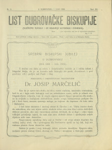 List Dubrovačke biskupije 1919/6