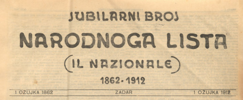 Narodni list (Zadar 1869. - 1920.)