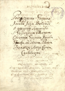 Prizjegnomu Gosparu Jacobu Joza Bettondi o gnegoujoj Sczenidbi / od strane Pierca Franatize Sorgo Cerva