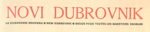 Novi Dubrovnik 1933.-1934.