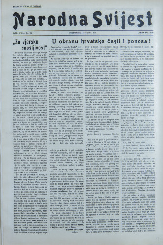 Narodna svijest, 1939/28