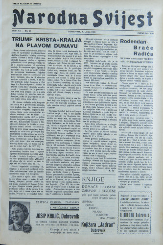 Narodna svijest, 1938/23