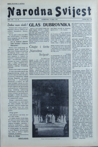 Narodna svijest, 1939/26