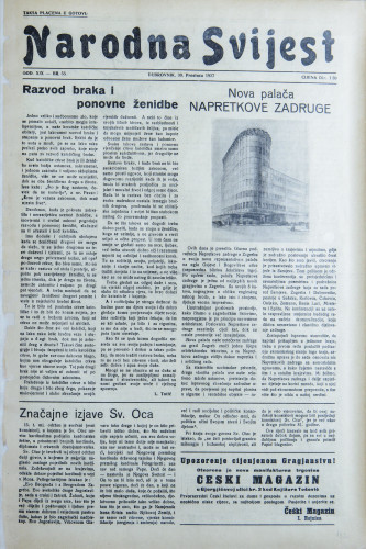 Narodna svijest, 1937/55