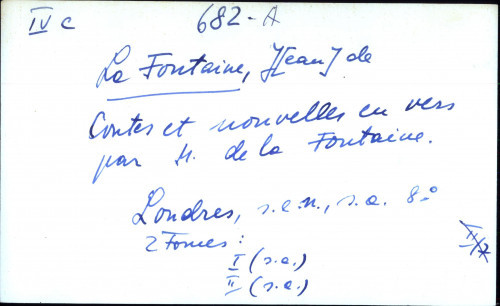 Contes et nouvelles en vers par M. de la Fontaine.