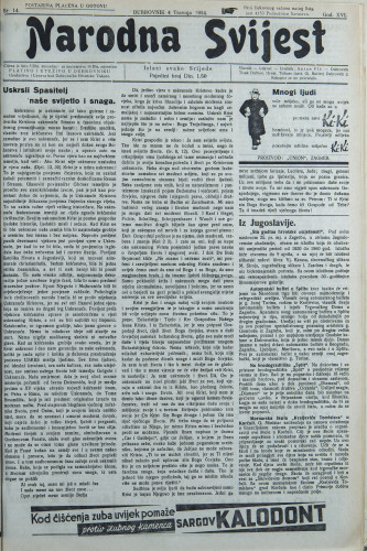 Narodna svijest, 1934/14