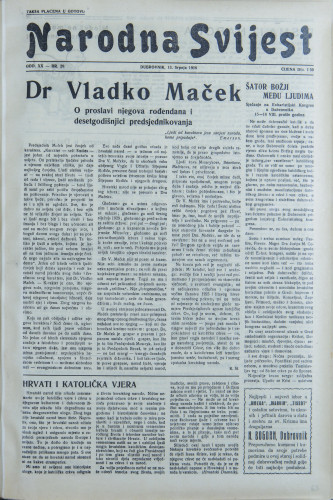 Narodna svijest, 1938/28