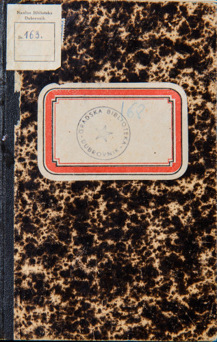 Narodne pjesme Začinke, popjevke, pirne pjesme, napitnise : i ine po narodnu iz raznieg rukopisa sakupjene, Tomašević