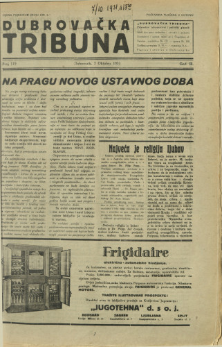 Dubrovačka tribuna/119
