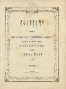 Slovinac 1883/kazalo