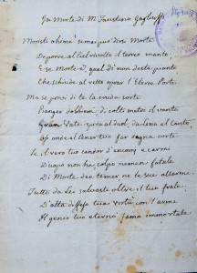 In Morte di M. Faustino Gagliuffi