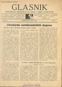 Glasnik udruženja trgovaca za grad i srez Dubrovnik/11
