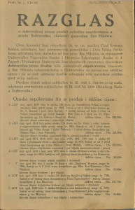 Dubrovnik 1925/20 prilog