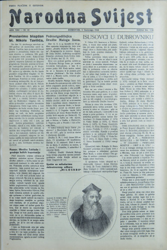 Narodna svijest, 1940/45