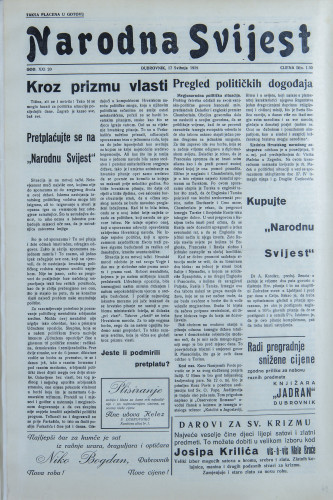 Narodna svijest, 1939/20