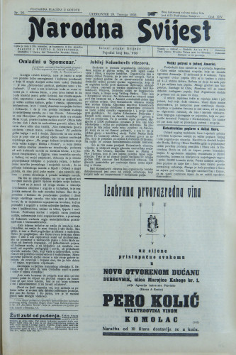 Narodna svijest, 1932/16