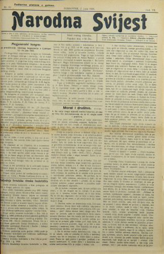 Narodna svijest, 1925/22