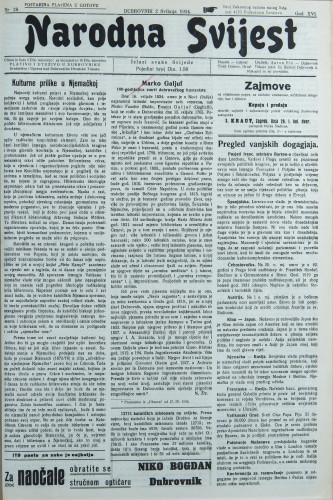 Narodna svijest, 1934/18