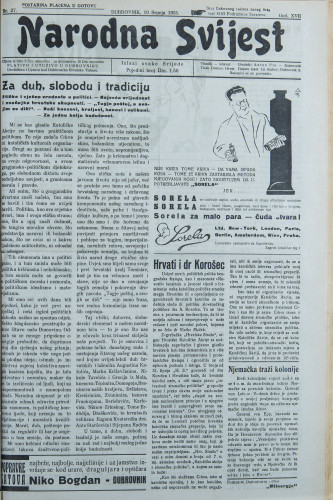 Narodna svijest, 1935/27