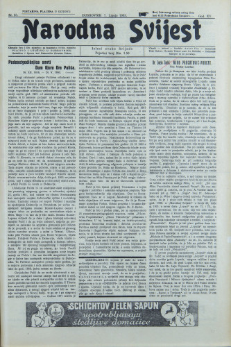 Narodna svijest, 1933/23