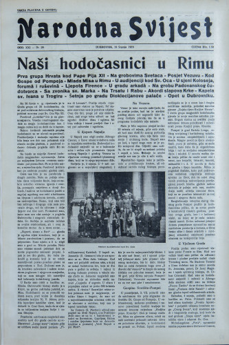 Narodna svijest, 1939/29