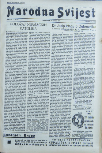 Narodna svijest, 1938/14