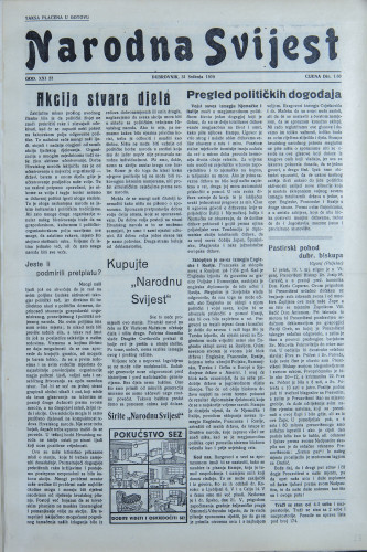 Narodna svijest, 1939/22