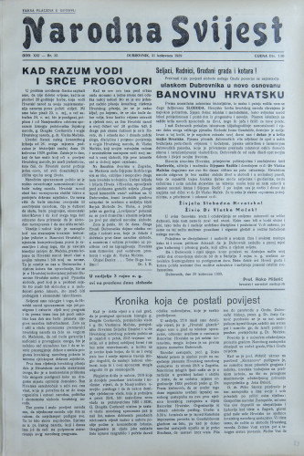 Narodna svijest, 1939/35