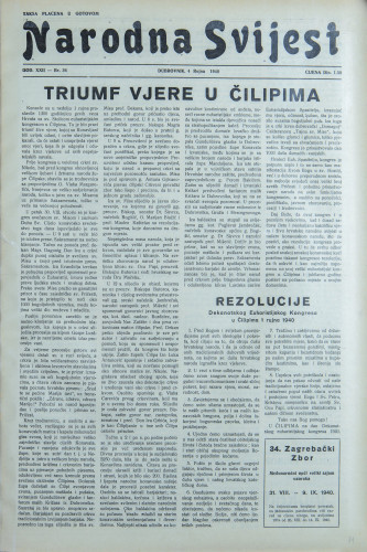 Narodna svijest, 1940/36