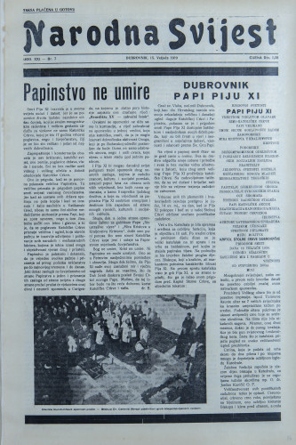 Narodna svijest, 1939/7