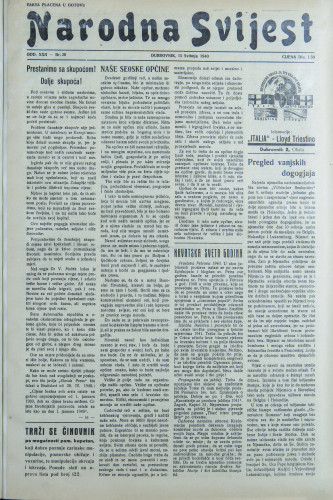 Narodna svijest, 1940/20