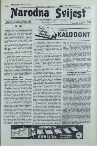 Narodna svijest, 1933/27